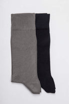 Basic Bamboo Black-Black Socks Black - Gray - MIB