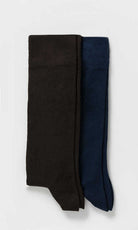 Basic Bamboo Black-Black Socks Brown-Navy - MIB