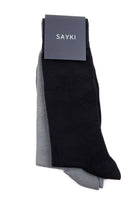 Basic Bamboo Navy-Navy Socks Black - Gray - MIB