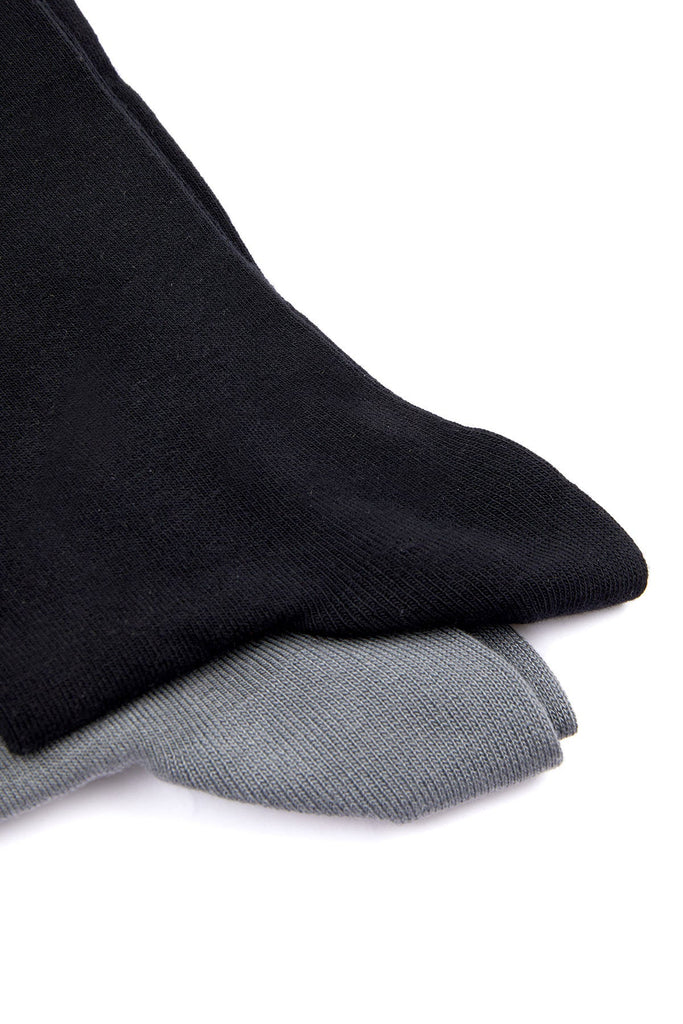 Basic Bamboo Navy-Navy Socks Black - Gray - MIB