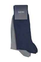 Basic Bamboo Navy-Navy Socks Navy-Gray - MIB