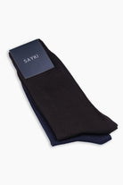 Basic Socks Brown-Navy - MIB