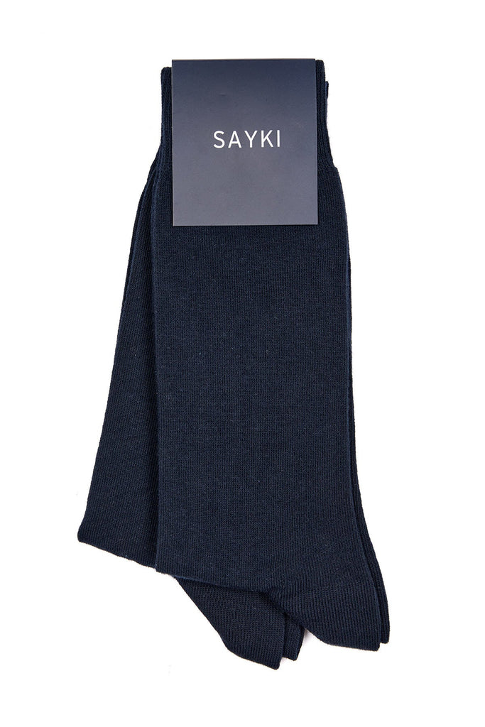 Basic Cotton Black - Navy Socks Navy-Navy - MIB