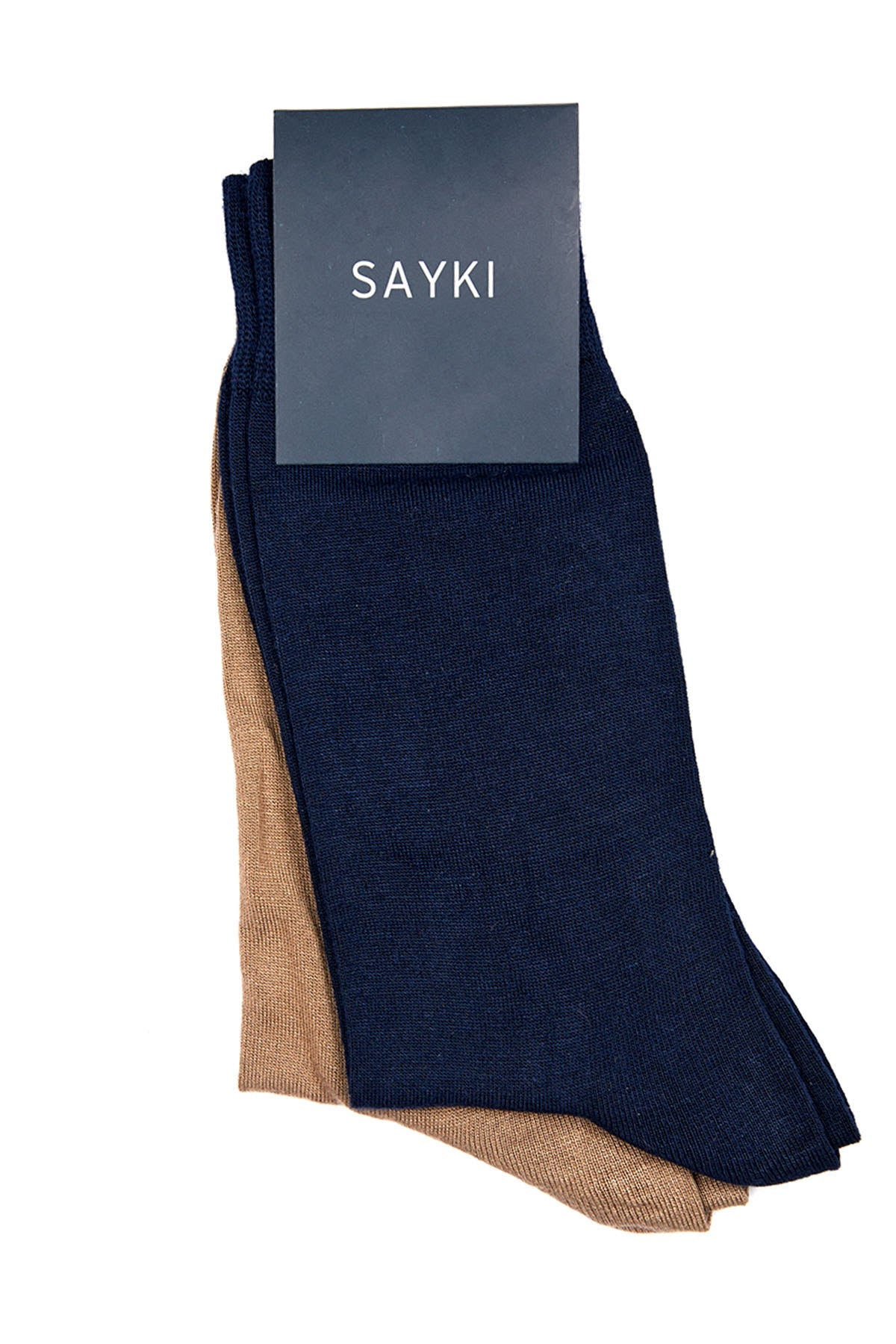 Basic Navy-Beige Bamboo Socks - MIB