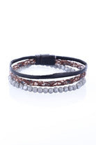 Beige Leather Bracelet - Sayki