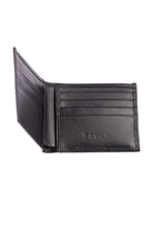 Black Bifold Leather Wallet - MIB