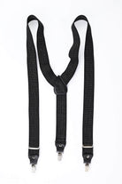 Black Elastic Dot Suspenders - MIB