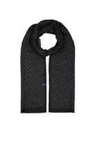 Black - Gray Diamond Patterned Scarf - MIB