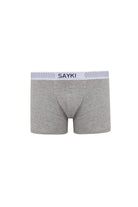 Black - Gray Dot Patterned Modal Jersey Boxer - MIB