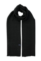 Black - Gray Dot Patterned Scarf - MIB