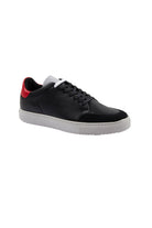 Black Lace-Up Leather Sneakers - MIB