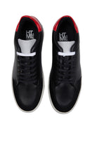 Black Lace-Up Leather Sneakers - MIB