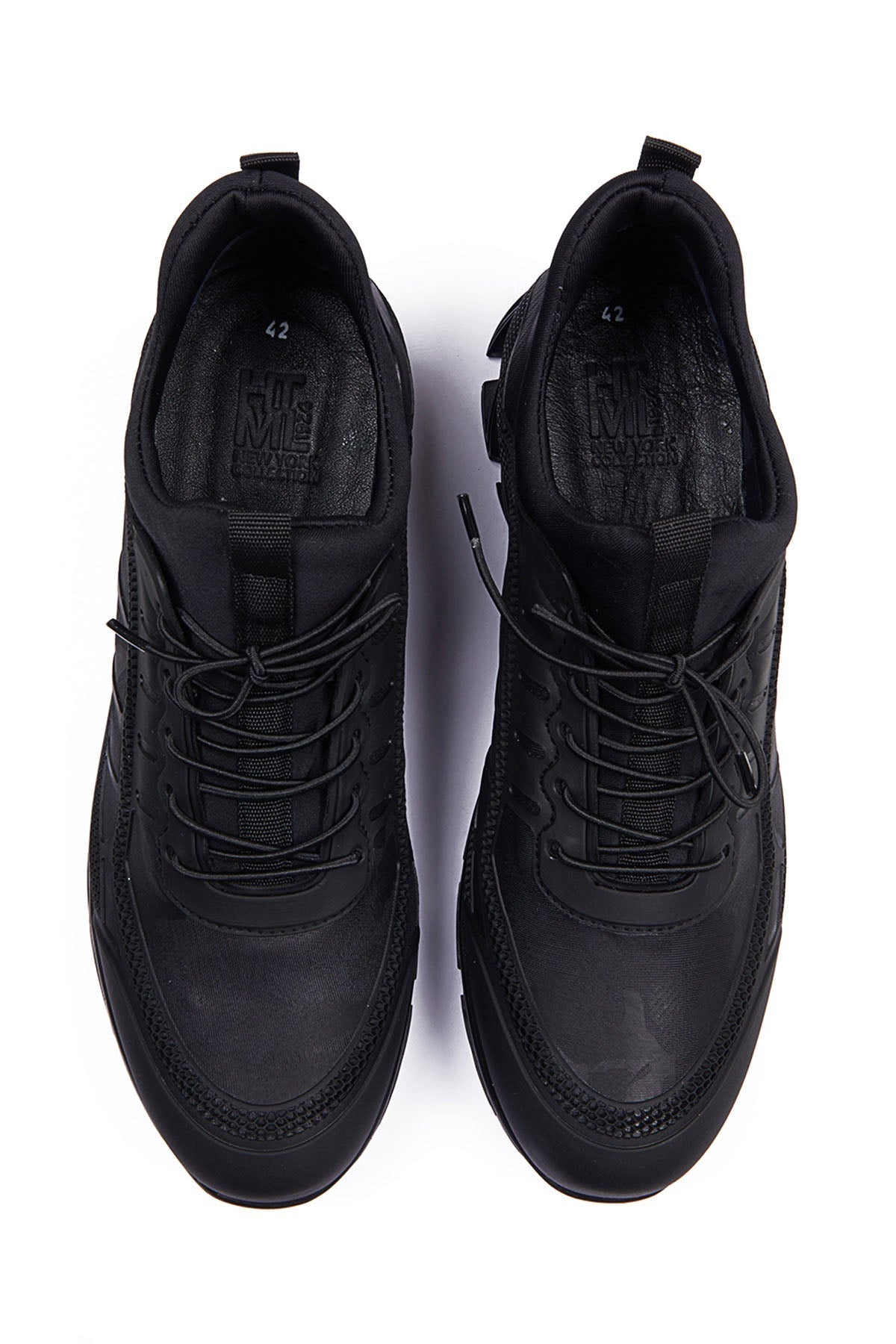 Black Lace-Up Sneakers - MIB