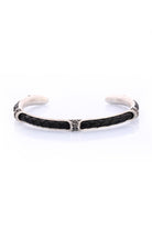 Black Metal Cuff Bracelet - MIB