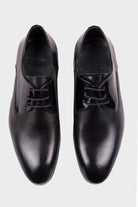 Black Patent Patent Leather Lace-Up Tuxedo Shoes Black