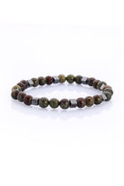 Brown Beads Natural Stone Bracelet - MIB