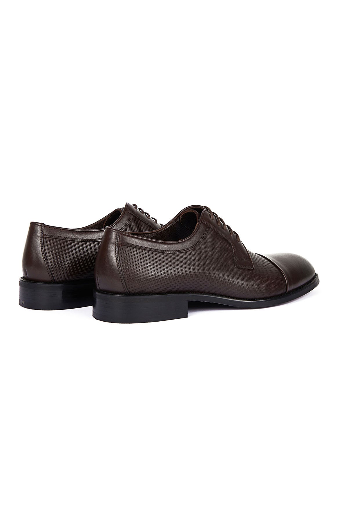 Brown Classic Lace-Up Shoes in 100% Genuine Leather Brown