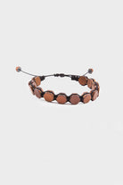 Brown Hexagon Natural Stone Bracelet - MIB