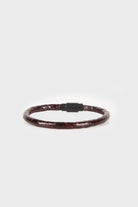 Brown Leather Double Set Bracelet - MIB