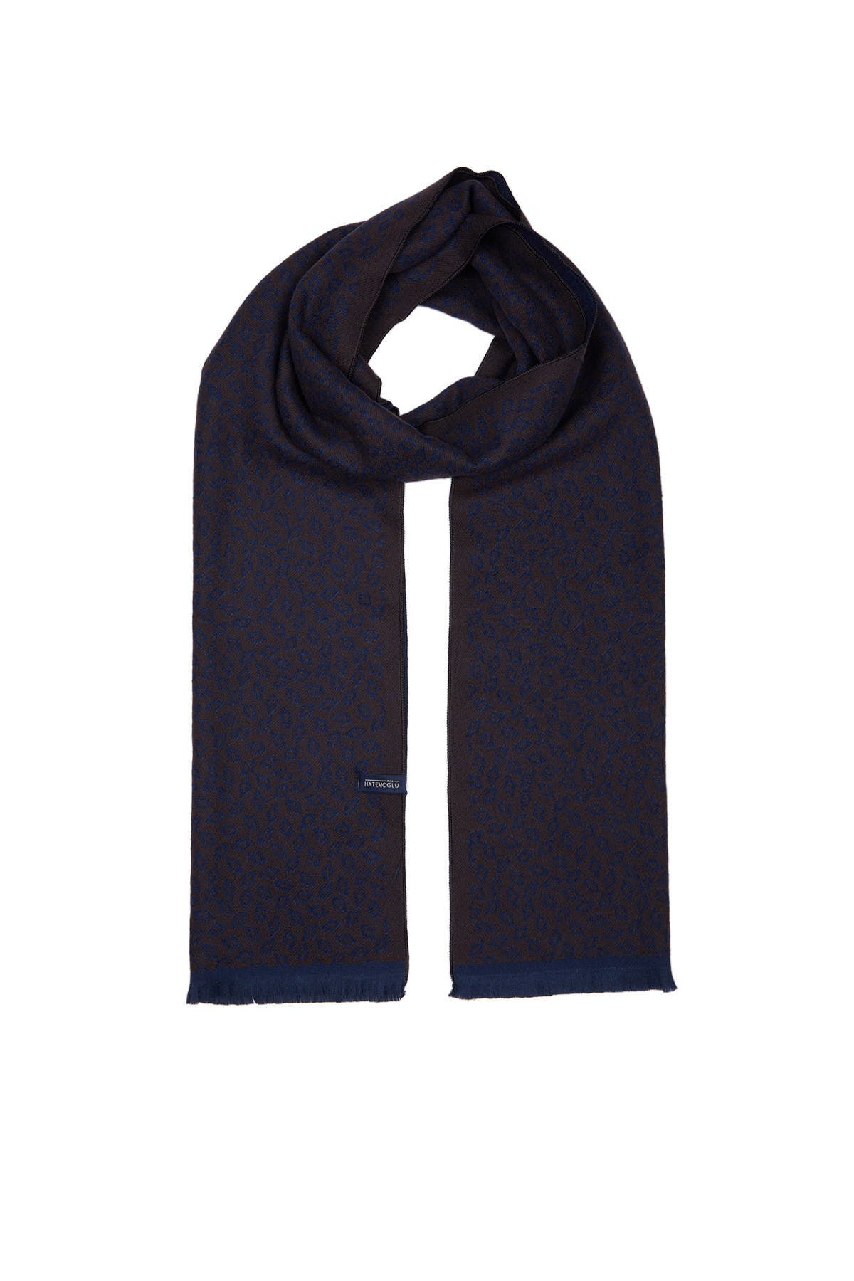 Brown - Navy Scarf - MIB