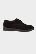 Casual 100% Genuine Leather Black Lace-Up Shoes - MIB