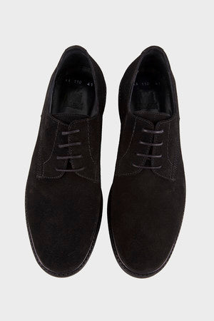 Casual 100% Genuine Leather Black Lace-Up Shoes - MIB