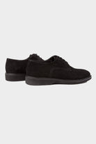 Casual 100% Genuine Leather Black Lace-Up Shoes - MIB