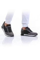 Casual 100% Genuine Leather Gray Lace-Up Shoes - MIB