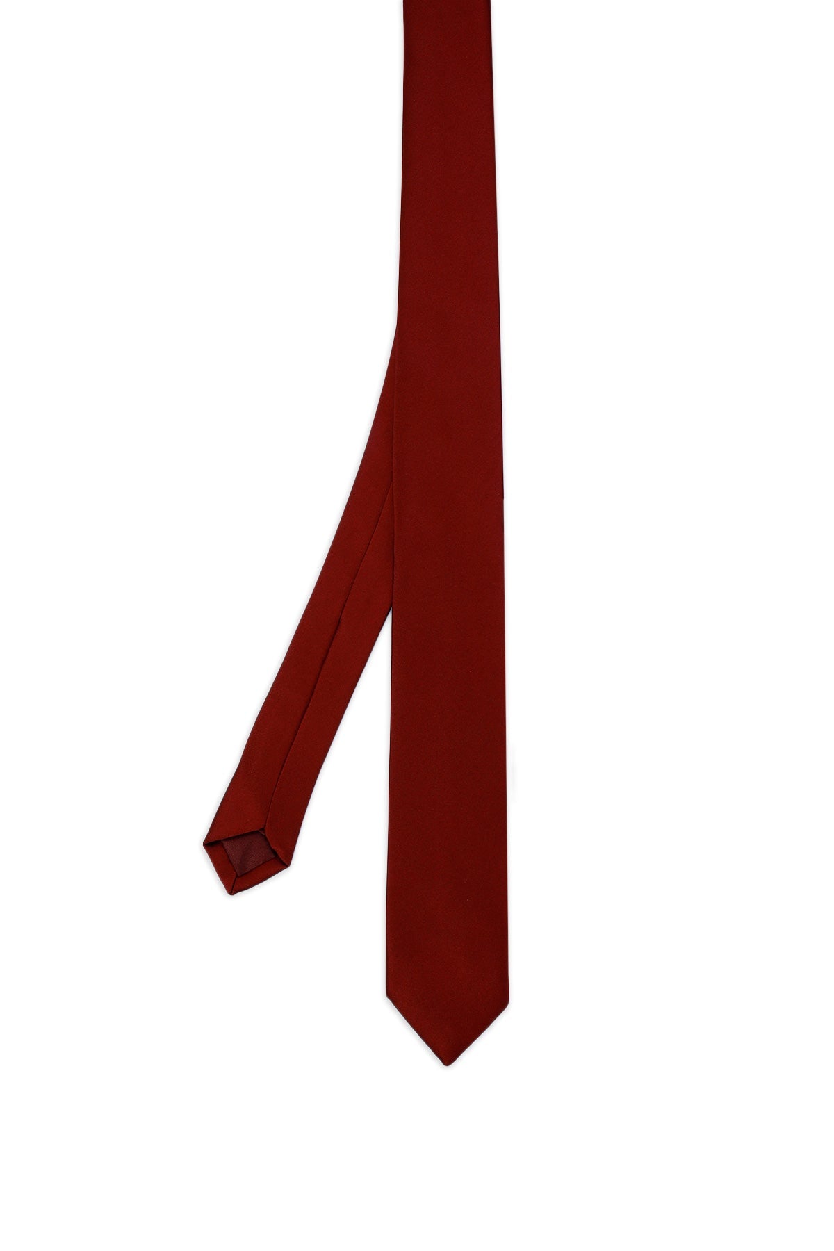 Casual 2.36 Inches Burgundy Tie - MIB