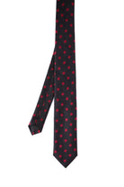 Casual 2.5-inch Black Slim Dot Striped Tie - MIB