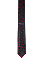 Casual 2.5-inch Black Slim Dot Striped Tie - MIB