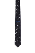 Casual 2.5-inch Black Slim Double Dot Tie - MIB