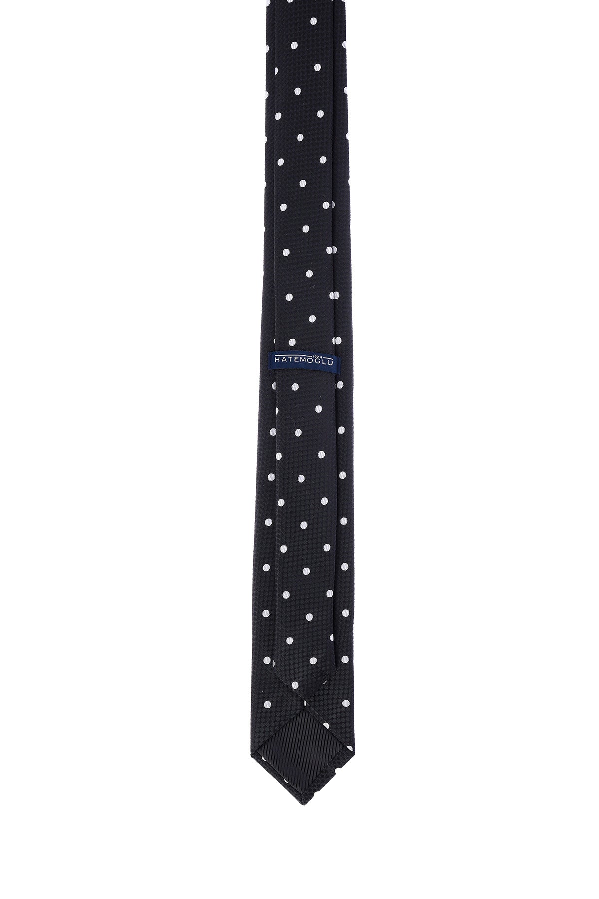 Casual 2.5-inch Black Slim Double Dot Tie - MIB