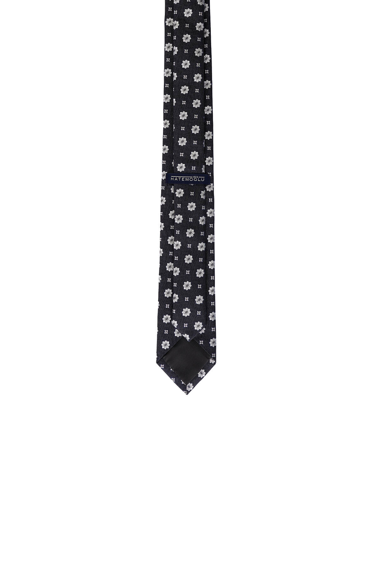 Casual 2.5-inch Black Slim Double Floral Tie - MIB