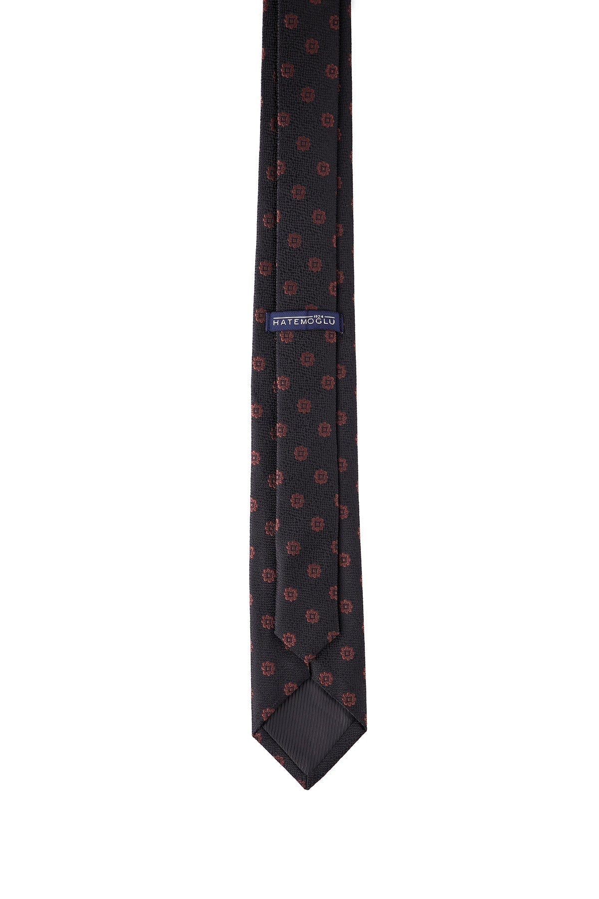 Casual 2.5-inch Black Slim Floral Tie - MIB