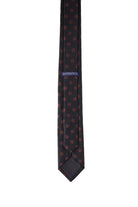 Casual 2.5-inch Black Slim Floral Tie - MIB