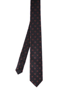 Casual 2.5-inch Black Slim Floral Tie - MIB