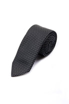 Casual 2.5-inch Black Slim Mini Dot Tie - MIB