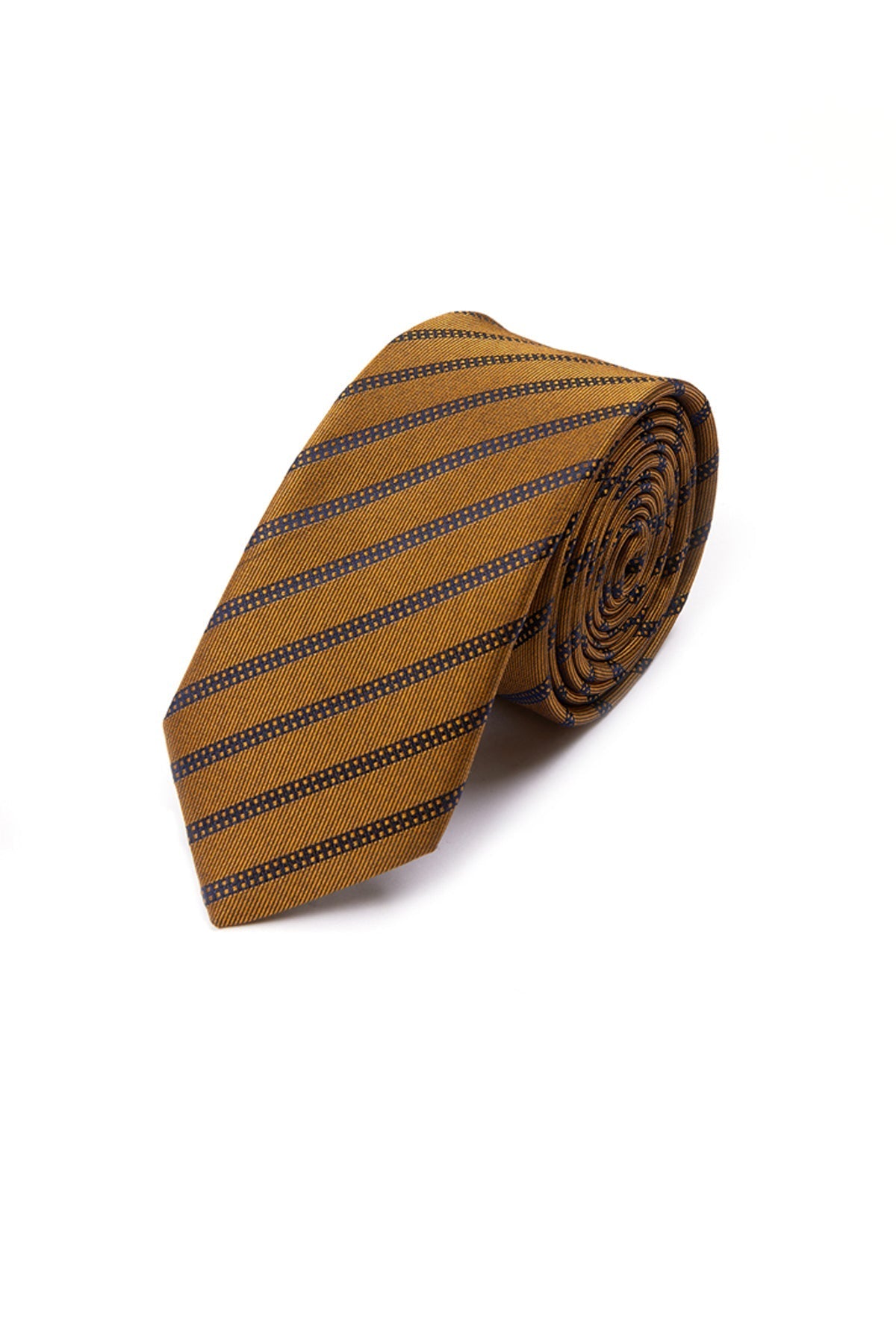 Casual 2.5-inch Gold Slim Tie - MIB