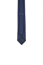 Casual 2.5-inch Navy Slim Diagonal Dot Tie - MIB