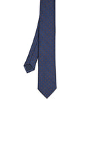 Casual 2.5-inch Navy Slim Diagonal Dot Tie - MIB