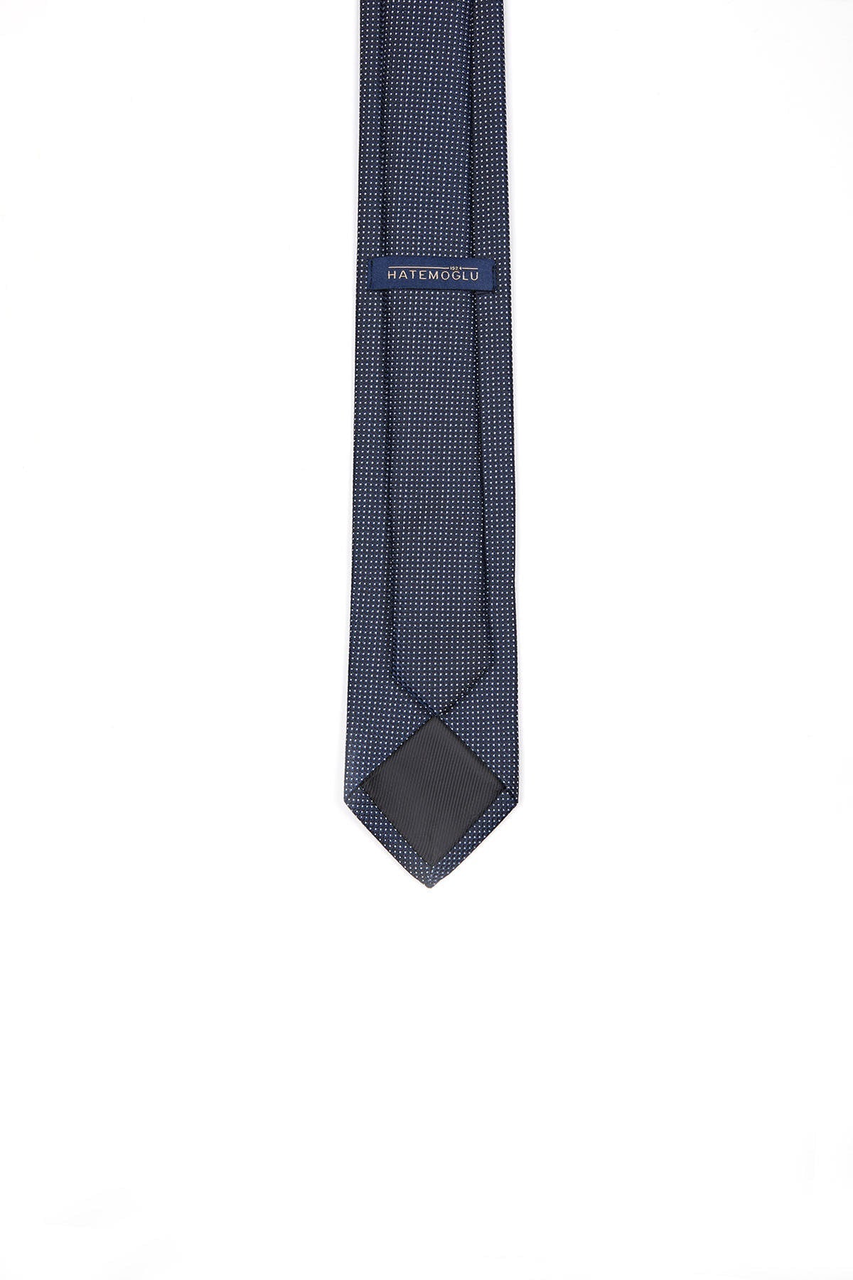 Casual 2.5-inch Navy Slim Dot Check Tie - MIB