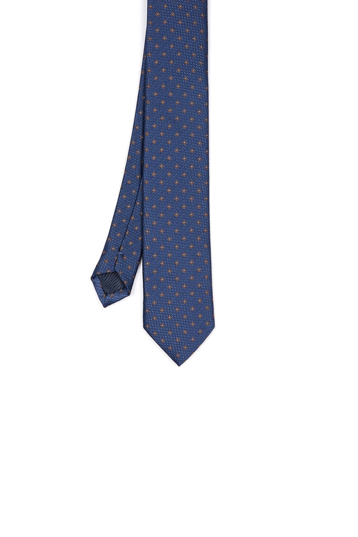 Casual 2.5-inch Navy Slim Dot Square Tie - MIB