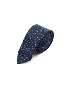 Casual 2.5-inch Navy Slim Dots and Squares Tie - MIB