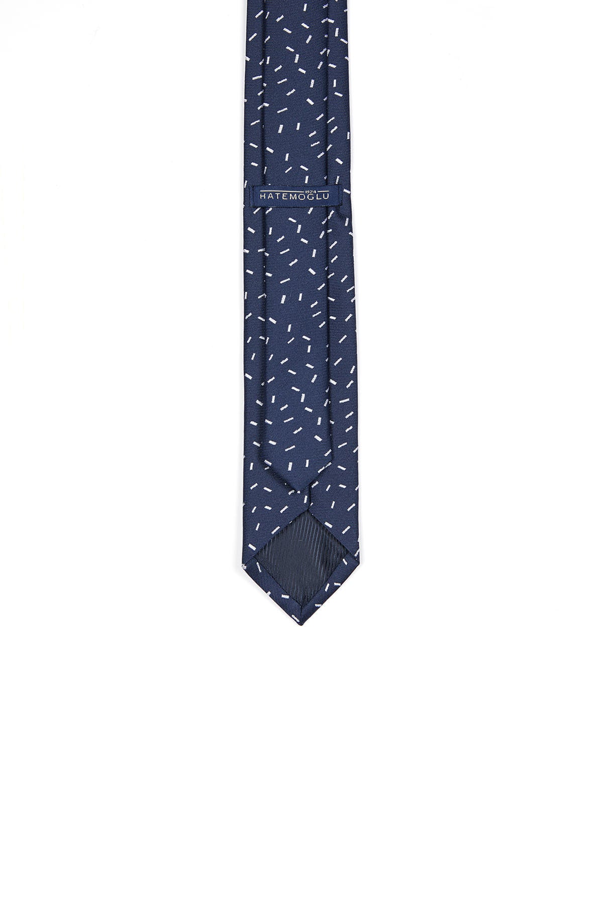 Casual 2.5-inch Navy Slim Dots and Squares Tie - MIB