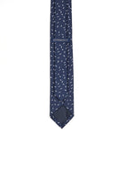 Casual 2.5-inch Navy Slim Dots and Squares Tie - MIB