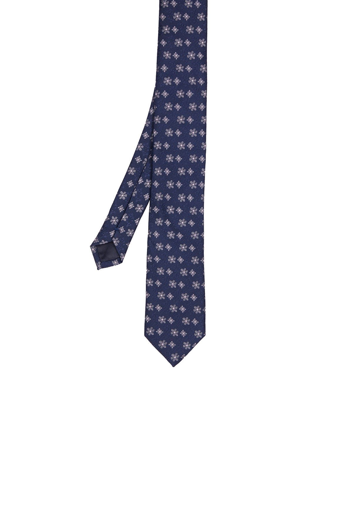 Casual 2.5-inch Navy Slim Mixed Floral Tie - MIB