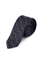 Casual 2.5-inch Navy Slim Paisley Tie - MIB