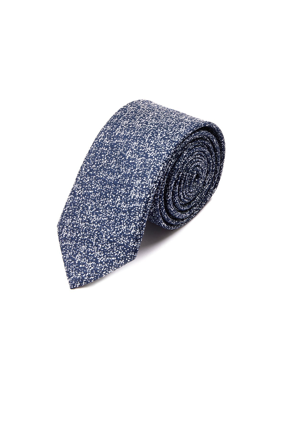 Casual 2.5-inch Navy Slim Speckled Tie - MIB