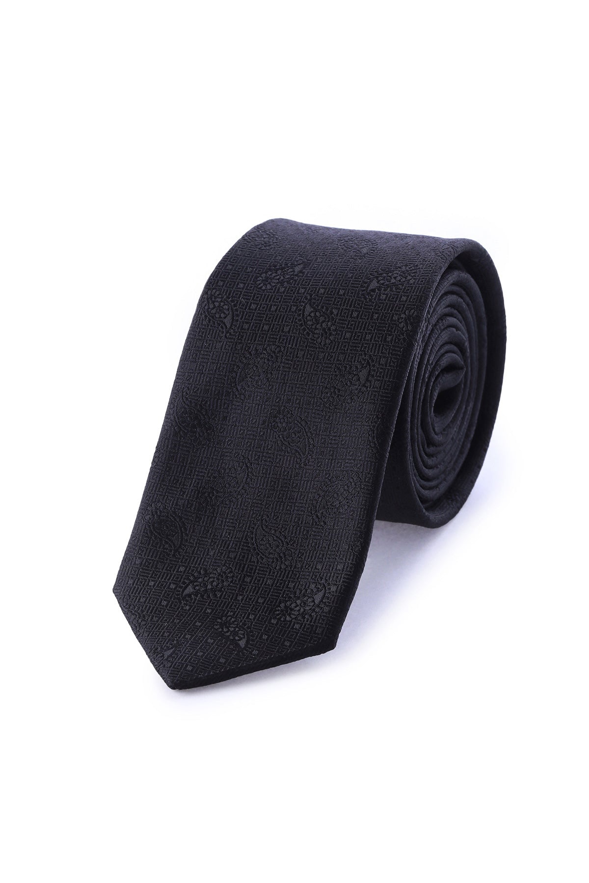 Casual 2.5-inch Slim Black Tie Black 15 - MIB